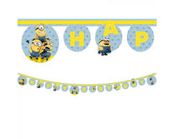 Minion Happy Birthday Letter Banner