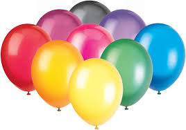 Pack of 10 Assorted Latex Balloons