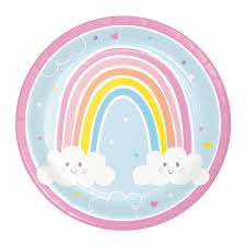 Happy Rainbow Paper Plates