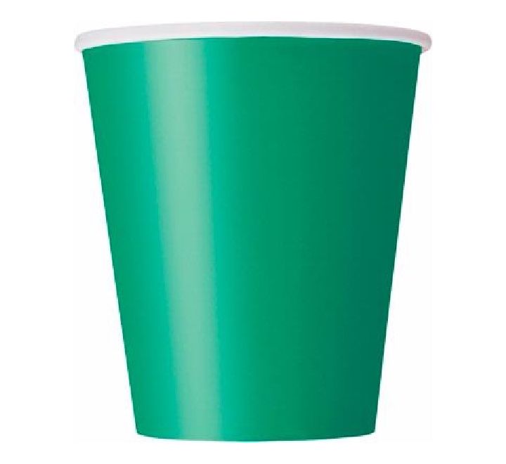 Emerald Green Paper Cups