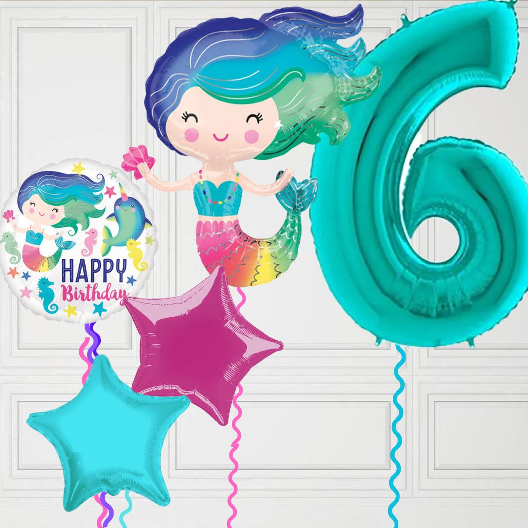 Any Age Happy Mermaid Number Bundle