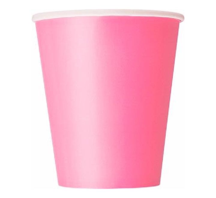 Hot Pink Paper Cups