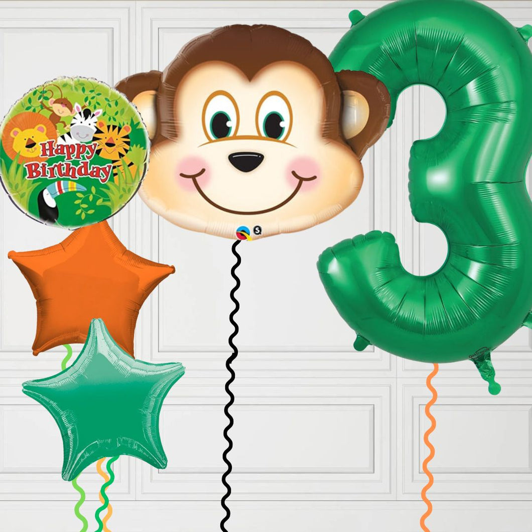 Any Age Monkey Safari Number Bundle