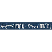 Load image into Gallery viewer, Blue Glitz Happy Birthday Banner
