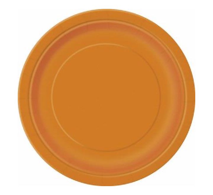 Orange Paper Plates