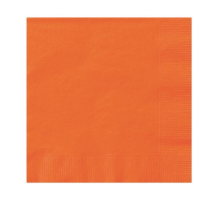 Orange Lunch Napkins