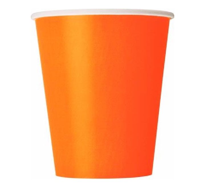 Orange Paper Cups