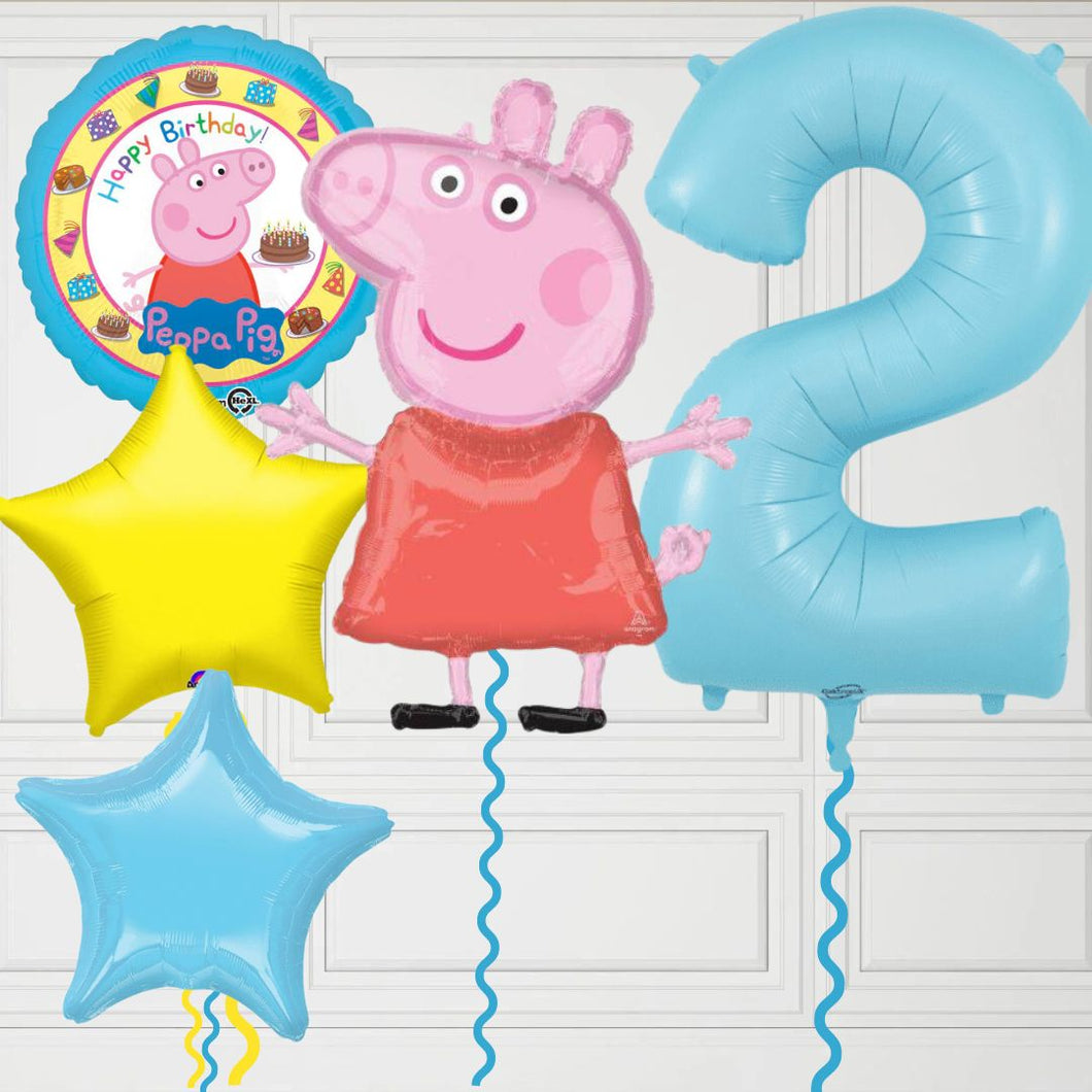 Any Age Peppa Pig Blue Number Bundle