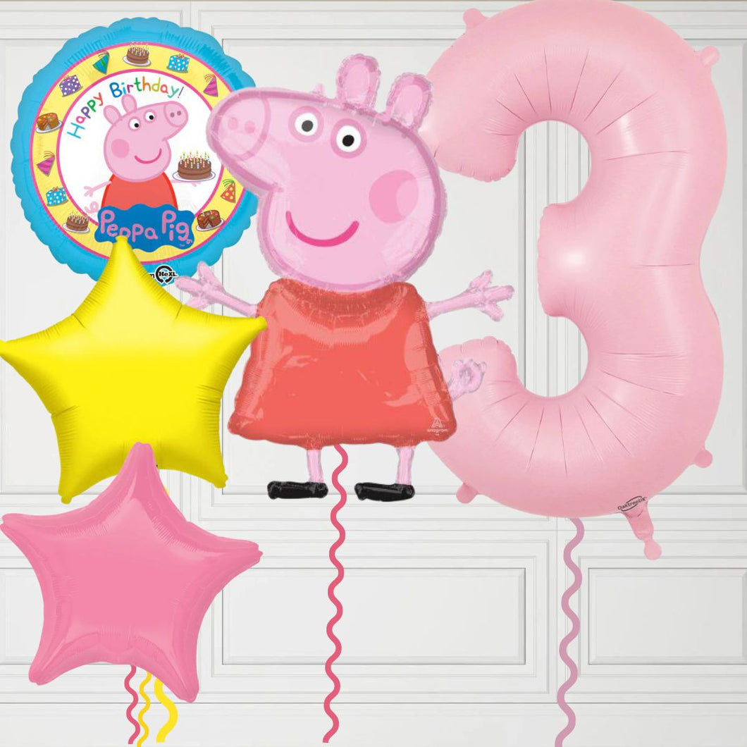 Any Age Peppa Pig Pink Number Bundle