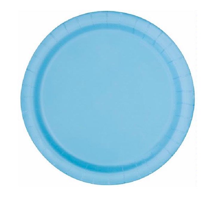 Powder Blue Paper Plates