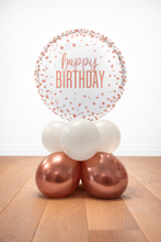 Load image into Gallery viewer, Balloon arrangement with 'Happy Birthday' sign on a white background
