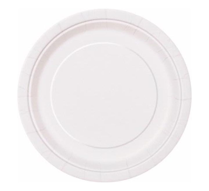 White Paper Plates