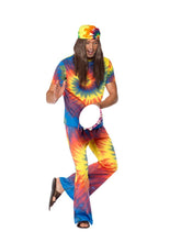 Load image into Gallery viewer, 1960s Tie Dye Top and Flared Trousers Alternative View 3.jpg
