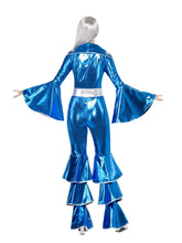 Load image into Gallery viewer, 1970s Dancing Dream Costume, Blue Alternative View 1.jpg

