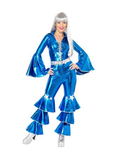 Load image into Gallery viewer, 1970s Dancing Dream Costume, Blue Alternative View 2.jpg
