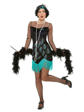 Load image into Gallery viewer, 20s Peacock Flapper Costume
