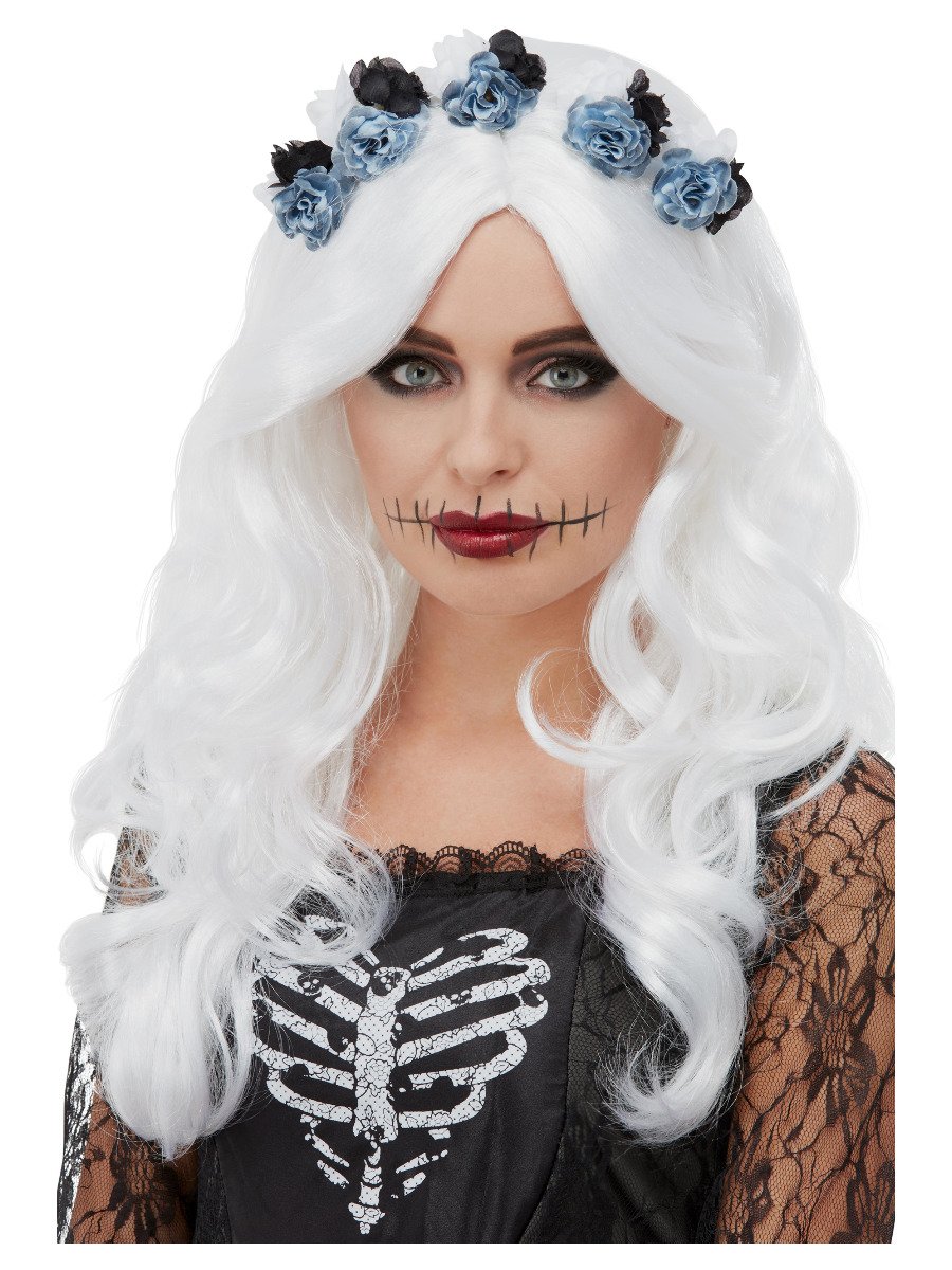 Day of the Dead Wig White