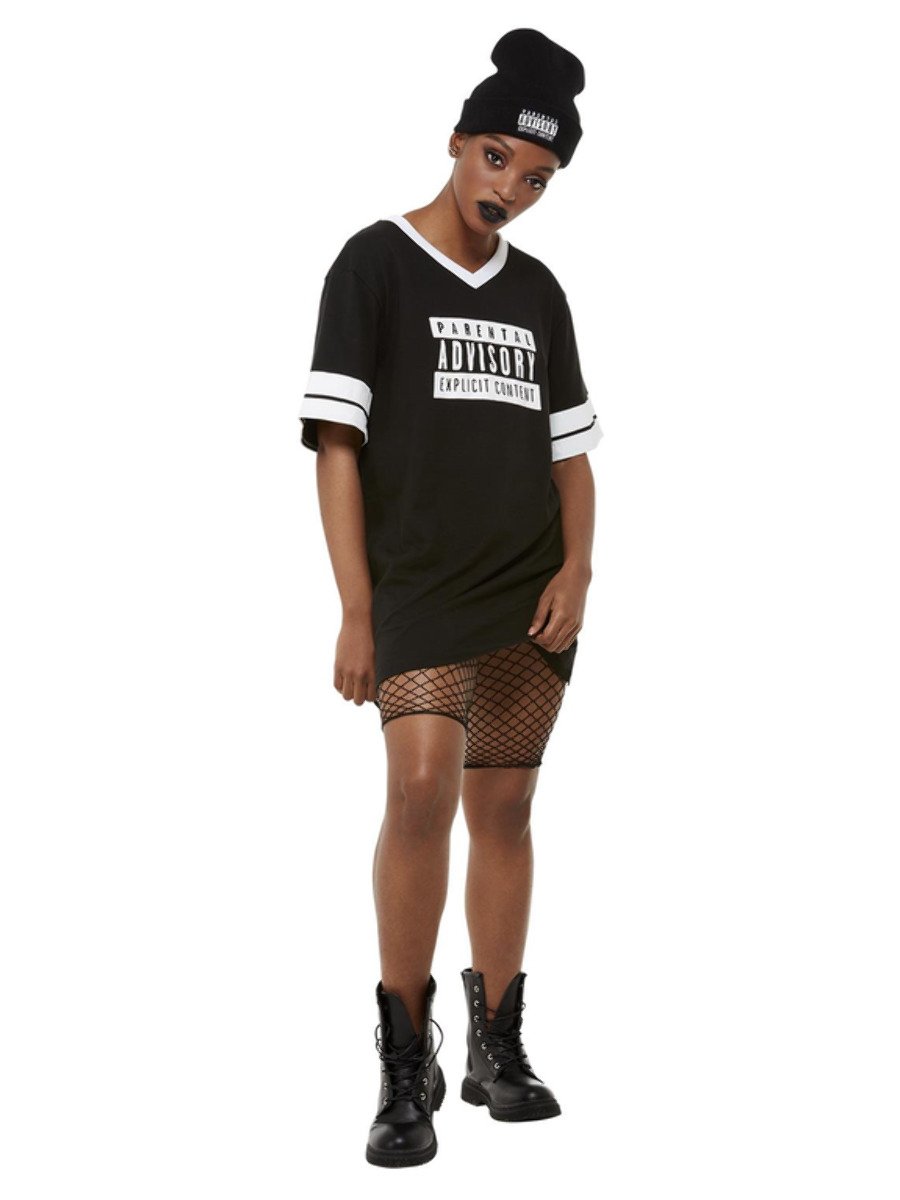 Parental Advisory Costume Black T Shirt Beanie Parental Advisory Costume Black T Shirt Beanie