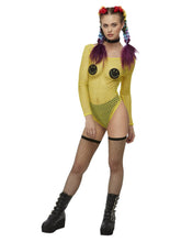 Load image into Gallery viewer, Smiley Fishnet Bodysuit Costume
