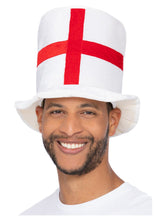 Load image into Gallery viewer, Deluxe England Flag Top Hat
