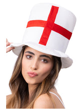 Load image into Gallery viewer, Deluxe England Flag Top Hat

