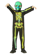 Load image into Gallery viewer, Neon Skeleton Glow in the Dark Costume
