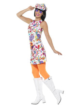 Load image into Gallery viewer, 60s Groovy Chick Costume Alternative View 1.jpg
