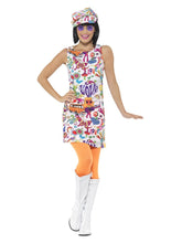 Load image into Gallery viewer, 60s Groovy Chick Costume Alternative View 3.jpg
