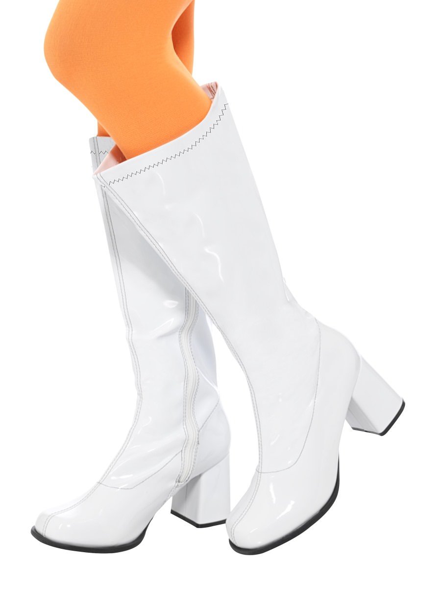 Gogo shop white boots