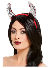Load image into Gallery viewer, Reversible Sequin Devil Horns
