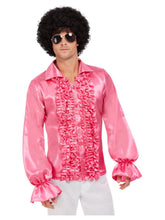 Load image into Gallery viewer, 60s Ruffled Shirt, Hot Pink
