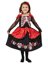 Load image into Gallery viewer, Toddler Day of the Dead Costume Alt1
