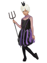 Load image into Gallery viewer, Girls Evil Sea Witch Costume Alt1
