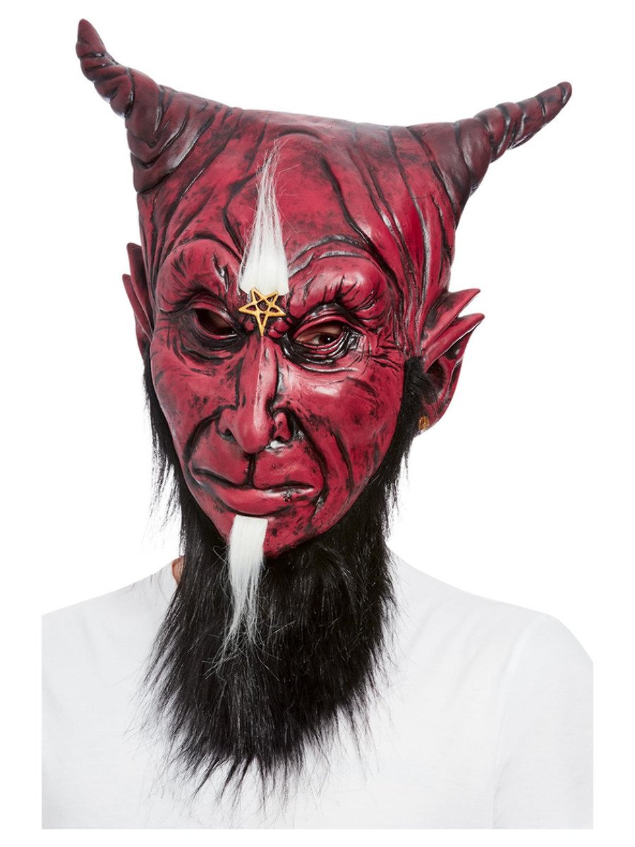 Bearded Satanic Devil Overhead Mask