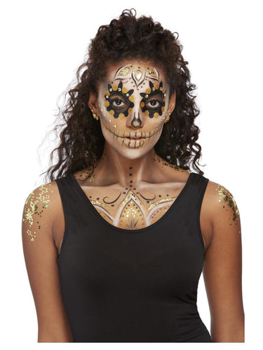 Smiffys Make-Up FX, Gold DOTD Kit