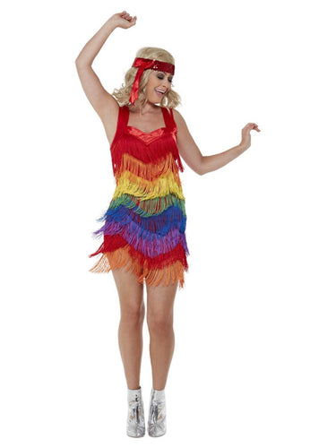 Rainbow Pride 20s Flapper Dress
