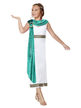 Load image into Gallery viewer, Girls Deluxe Roman Empire Toga Costume Alt1

