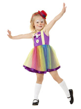 Load image into Gallery viewer, Girls Toddler Clown Costume Alt1
