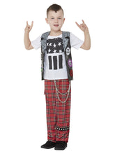 Load image into Gallery viewer, Boys 90s Punk Rocker Costume Alt1
