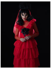 Load image into Gallery viewer, Beetlejuice, Lydia Bride Long Dress Costume

