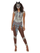 Load image into Gallery viewer, Dark Spirit Warrior Woman Costume, Blue Alternate
