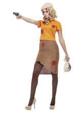Load image into Gallery viewer, Bonnie Zombie Gangster Costume, Orange Alternate
