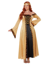 Load image into Gallery viewer, Deluxe Medieval Countess Costume, Gold Alternate
