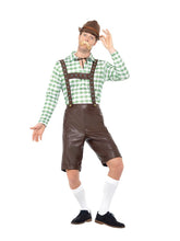 Load image into Gallery viewer, Bavarian Man Costume, Green &amp; Brown Alternative View 3.jpg
