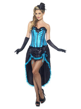 Load image into Gallery viewer, Burlesque Dancer Costume, Blue Alternative View 3.jpg
