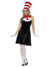Load image into Gallery viewer, Cat in the Hat Costume, with Dress Alternative View 3.jpg
