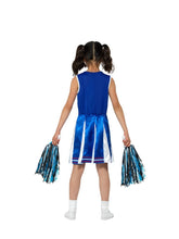 Load image into Gallery viewer, Cheerleader Costume, Child, Blue Alternative View 2.jpg
