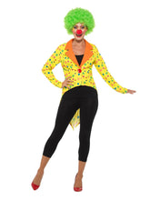 Load image into Gallery viewer, Colourful Clown Tailcoat Jacket, Ladies Alternative View 2.jpg
