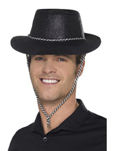 Load image into Gallery viewer, Cowboy Glitter Hat, Black
