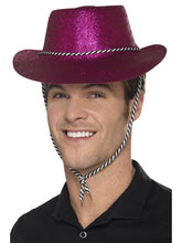 Load image into Gallery viewer, Cowboy Glitter Hat, Pink Alternative View 1.jpg
